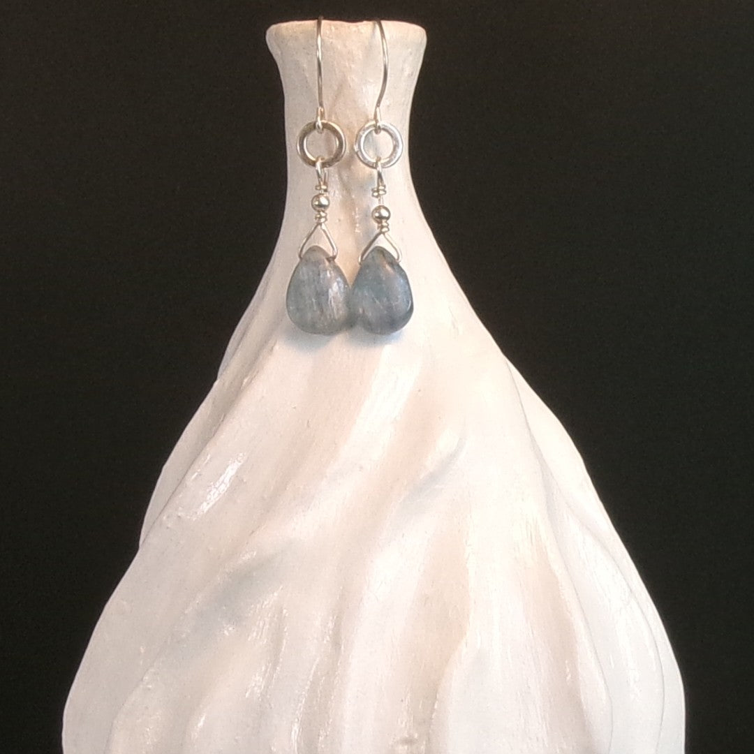 Kyanite Argentium Sterling Silver Earrings