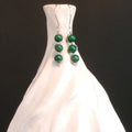 Malachite Argentium Sterling Silver Earrings