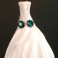 Chrysocolla Argentium Sterling Silver Earrings