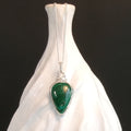 Malachite Argentium Sterling Silver Necklace