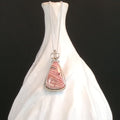 Rhodochrosite Argentium Sterling Silver Necklsce