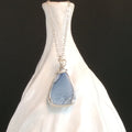 Blue Oregon Opal Argentium Sterling Silver Necklace