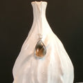 Smoky Quartz Argentium Sterling Silver Necklace