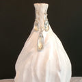 Green Amethyst Argentium Sterling Silver Necklace & Earring Set
