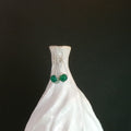 Green Onyx Argentium Sterling Silver Earrings