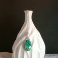 Malachite (Long) Argentium Sterling Silver Necklace